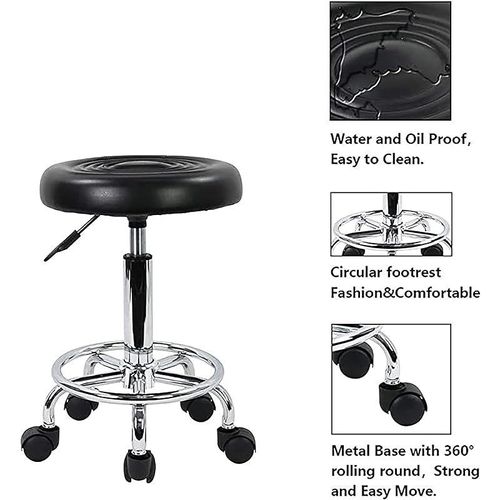 Gl Height Adjustable Mini Sitting Stool - Black