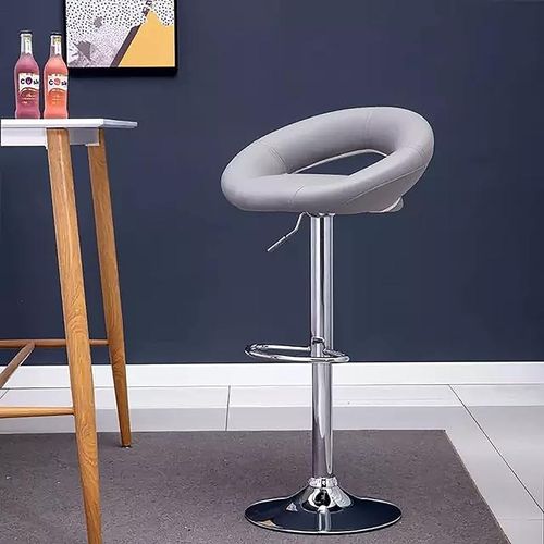 360 Round Adjustable Swivel Bar Stool - White
