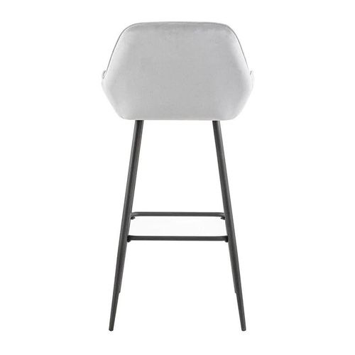 Angela Modern High Pub Stool - Light Grey
