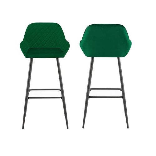 Angela Modern High Pub Stool - Green