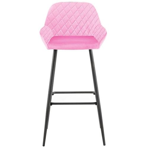 Angela Modern High Pub Stool - Pink