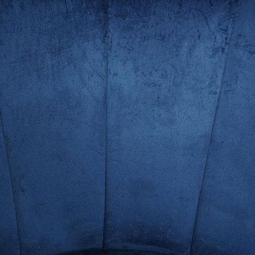 Angela Flower Design Velvet Visitors Living Room Chair - Blue