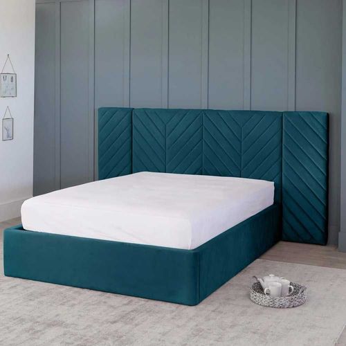 Prime Wall Panel Headboard 160X200 Queen Bed/Blue