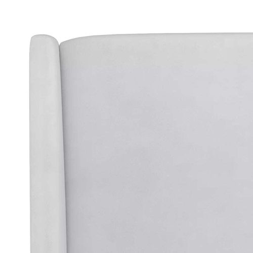 Goodrich Velvet Upholstered 160X200 Queen Bed/White 