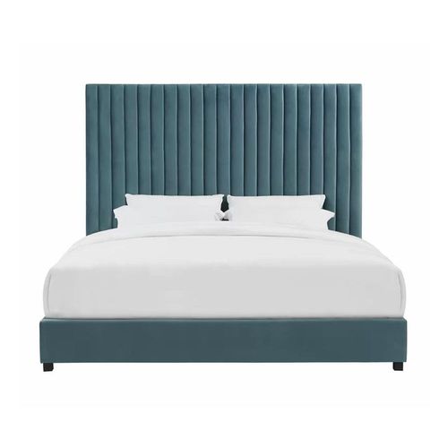 Abid Upholstered 100X200 Single Bed/Teal