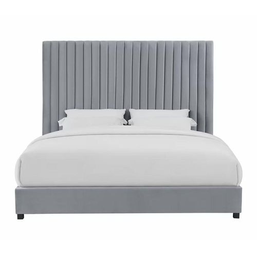 Abid Upholstered 100X200 Single Bed/Grey