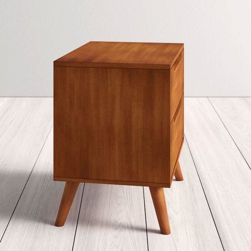 Ashlyn 2 Drawers Nightstand-Brown