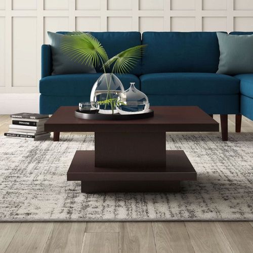 Stallard Pedestal Coffee Table-Brown