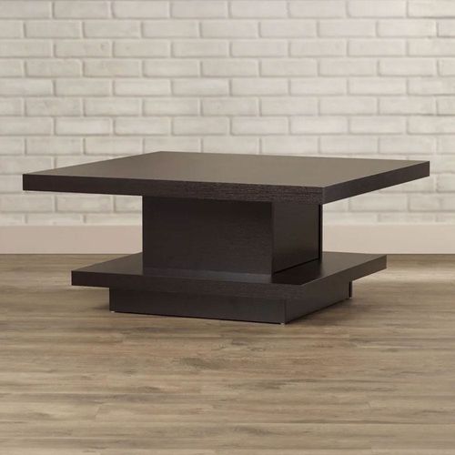 Stallard Pedestal Coffee Table-Brown