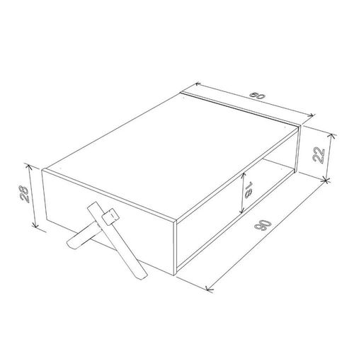 Jaeleah Cross Legs Coffee Table with Storage-Yellow