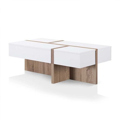 Needham Modern White Coffee Table