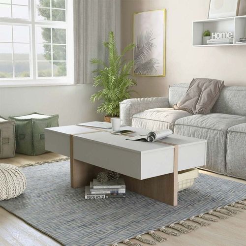 Needham Modern White Coffee Table