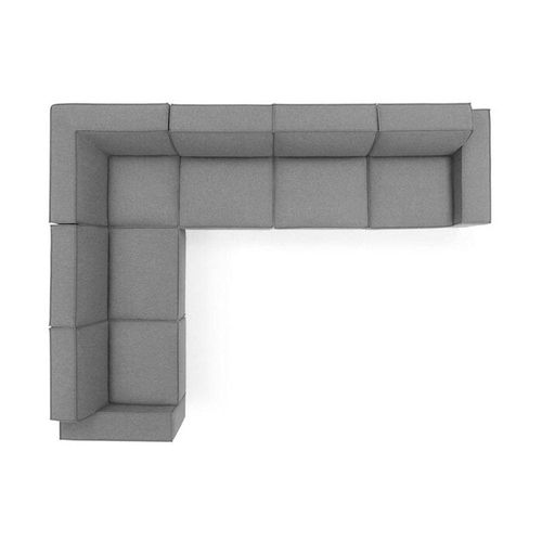 Restore 6-Piece L-Shaped Sectional Sofa Dark Grey