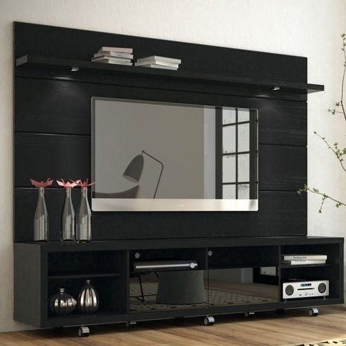 Cabrini TV Stand and Floating Wall TV Panel 70-75 inch-Black