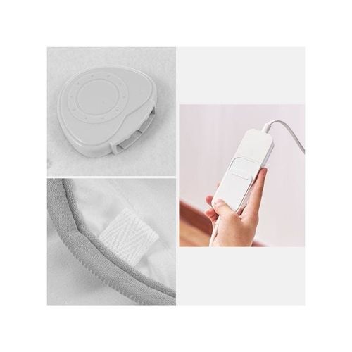 Electric Heated Blanket Cotton White 80x150cm