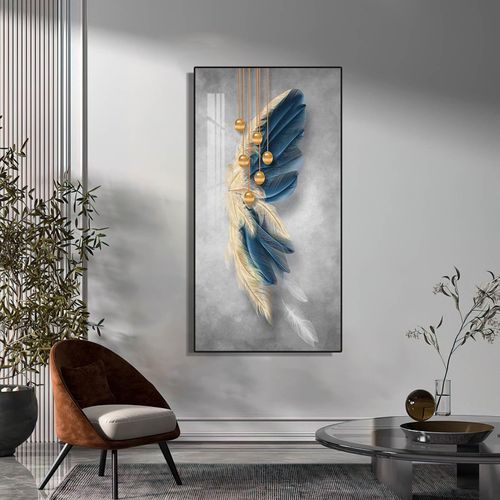 BLISS VIE PAINTING FEATHERS 80X160 