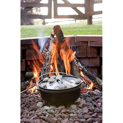 Lodge Boy Cast Iron Camp Dutch Oven - Black