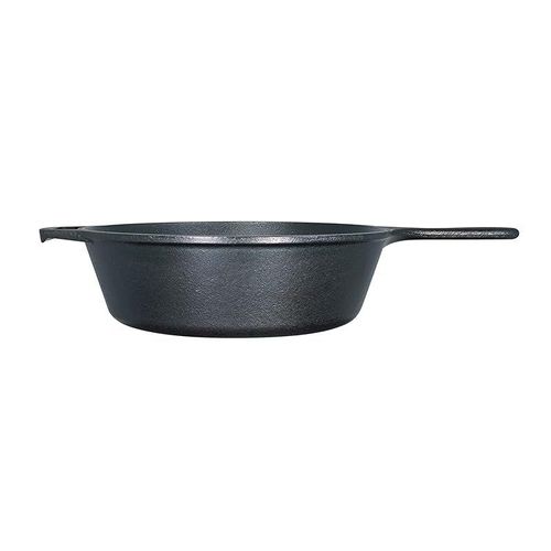 Lodge Cast Iron Deep Skillet, Pre-Seasoned, 10.25 Inch