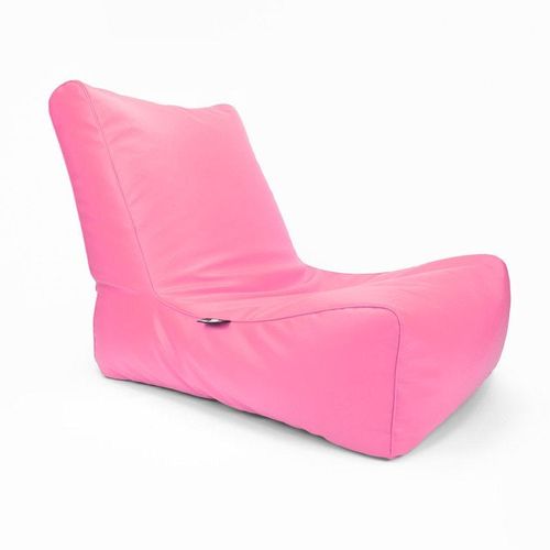 Luxe Decora Sereno Recliner Lounger Faux Leather Bean Bag With Filling (Large) - Pink