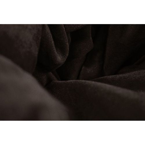 Luxe Decora Premium Suede Velvet Bean Bag With Polystyrene Beads Filling (Medium) - Coffee Brown