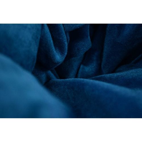 Luxe Decora Premium Suede Velvet Bean Bag With Polystyrene Beads Filling (Medium) - Dark Blue