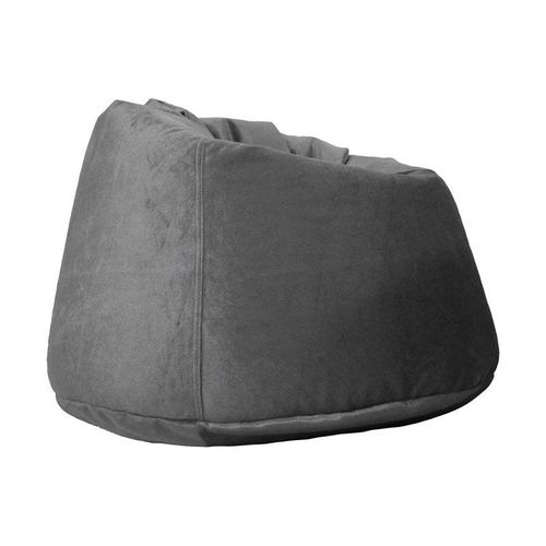 Luxe Decora Premium Suede Velvet Bean Bag With Polystyrene Beads Filling (Medium) - Light Grey