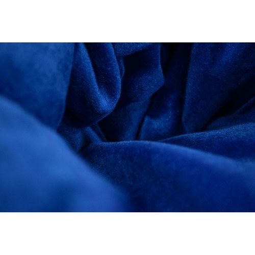 Luxe Decora Premium Suede Velvet Bean Bag With Polystyrene Beads Filling (Large) - Royal Blue