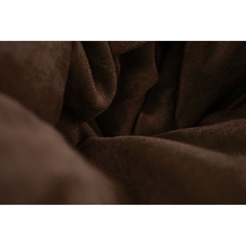 Luxe Decora Premium Suede Velvet Bean Bag With Polystyrene Beads Filling (X-Large) - Brown