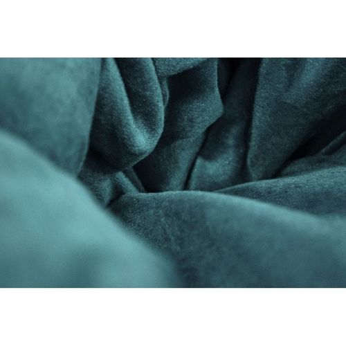 Luxe Decora Premium Suede Velvet Bean Bag With Polystyrene Beads Filling (X-Large) - Teal Blue