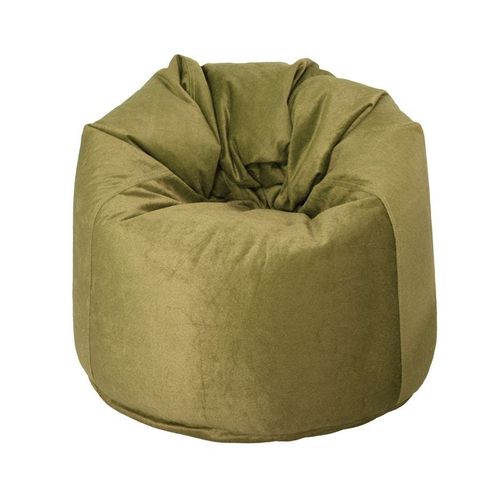 Luxe Decora Premium Suede Velvet Bean Bag With Polystyrene Beads Filling (XX-Large) - Beige