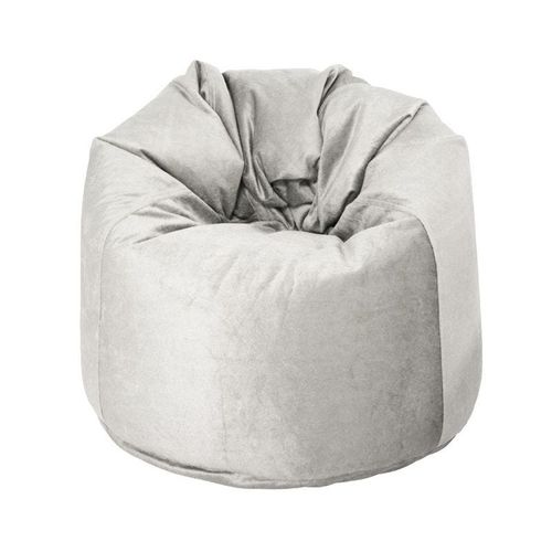 Luxe Decora Premium Suede Velvet Bean Bag With Polystyrene Beads Filling (XX-Large) - Off White