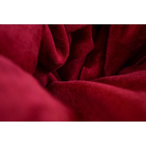 Luxe Decora Premium Suede Velvet Bean Bag With Polystyrene Beads Filling (XX-Large) - Red