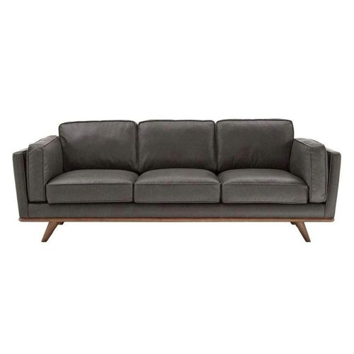 Blackler 3 Seater PU-leather Sofa - Balck -L220cm x W83cm x H86cm