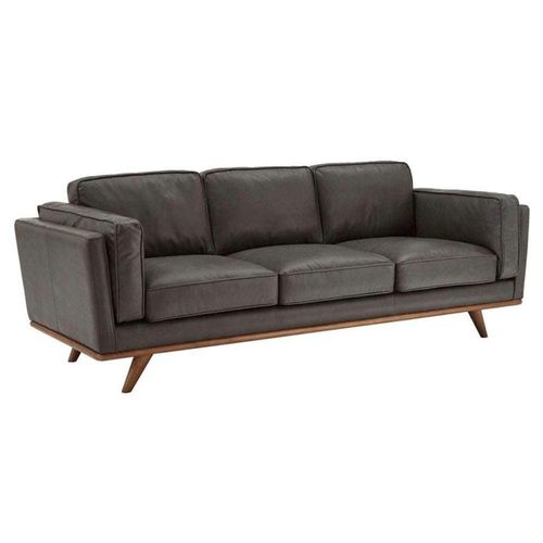 Blackler 3 Seater PU-leather Sofa - Balck -L220cm x W83cm x H86cm