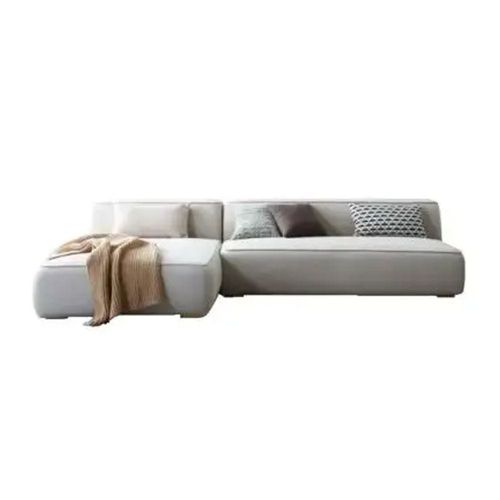 Comfort Max L-Shaped 4 Seater Corner Sofa Velvet Fabric - Light Beige - L290cm x W178cm x H69cm