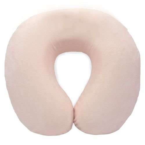 Cotton Home Memory Neck Pillow - Beige- 33X30 cm