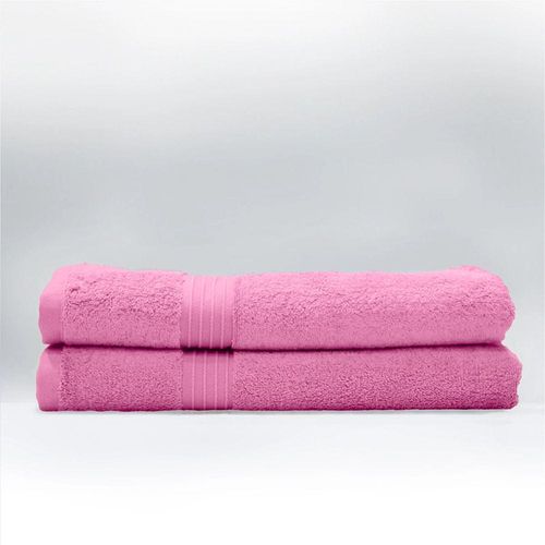  Cotton Home Bath Towel 2pc Set,70x140cm,100%Cotton Pink