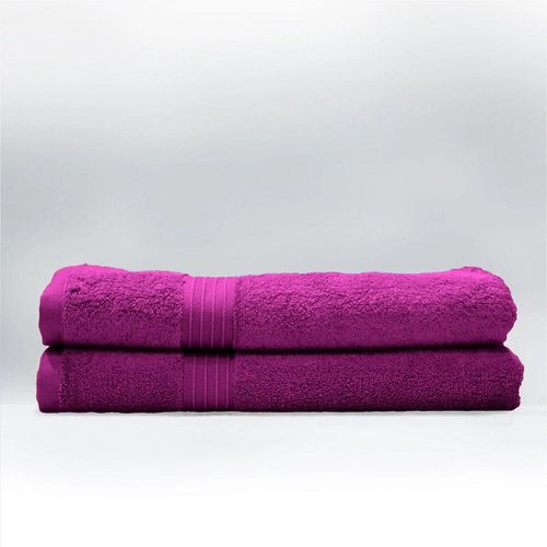  Cotton Home Bath Towel 2pc Set,70x140cm,100%Cotton Purple