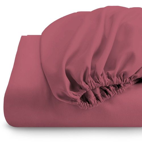 Cotton Home 3 Piece Fitted Sheet Set Super Soft Muave King Size 180X200+30cm with 2 Pillow case