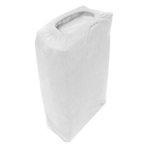  Jersey 1PC Fitted Sheet White- 160x200+30, 2pc Pillowcase 48x74+12cm
