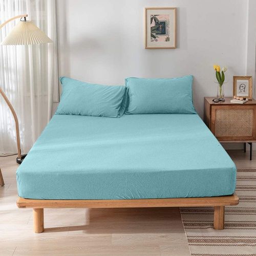 Cotton Home Jersey 1PC Duvet Cover Mint Green-Cotton Home 160x200, 2pc Pillowcase 48x74+12cm