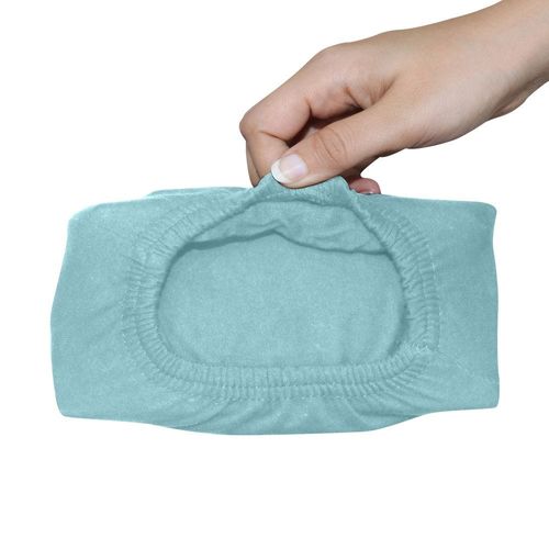 Cotton Home Jersey 1PC Duvet Cover Mint Green-200x200, 2pc Pillowcase 48x74+12cm