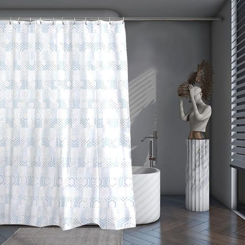 Cotton Home Microfiber Shower Curtain-DS05
