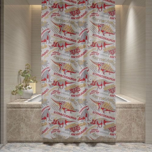 Cotton Home Microfiber Shower Curtain-DS08
