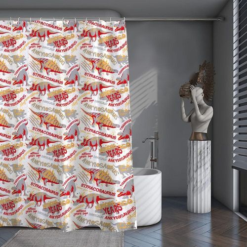 Cotton Home Microfiber Shower Curtain-DS08
