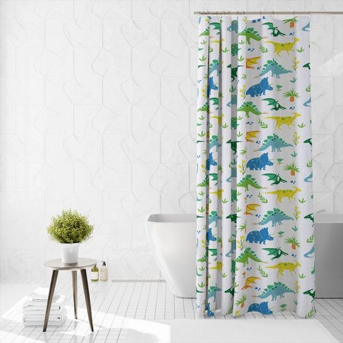 Cotton Home Microfiber Shower Curtain-DS09