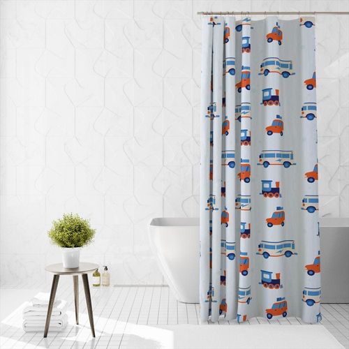 Cotton Home Microfiber Shower Curtain-DS11