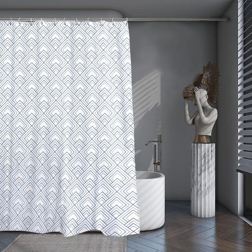 Cotton Home Microfiber Shower Curtain-DS12