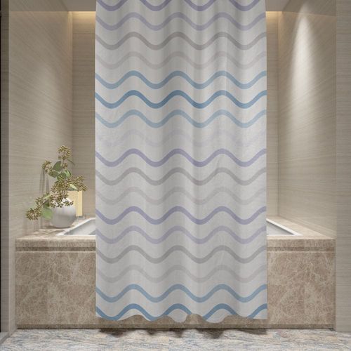 Cotton Home Microfiber Shower Curtain-DS14