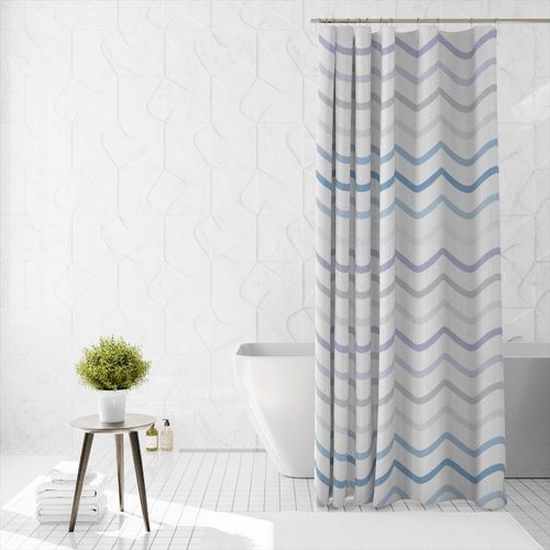 Cotton Home Microfiber Shower Curtain-DS14